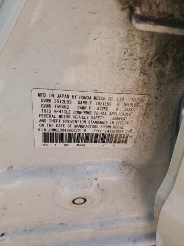 Photo 11 VIN: JHMGE8H43AC039119 - HONDA FIT 