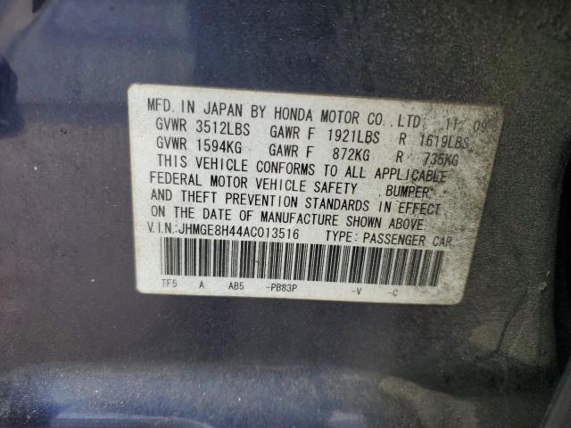 Photo 11 VIN: JHMGE8H44AC013516 - HONDA FIT SPORT 