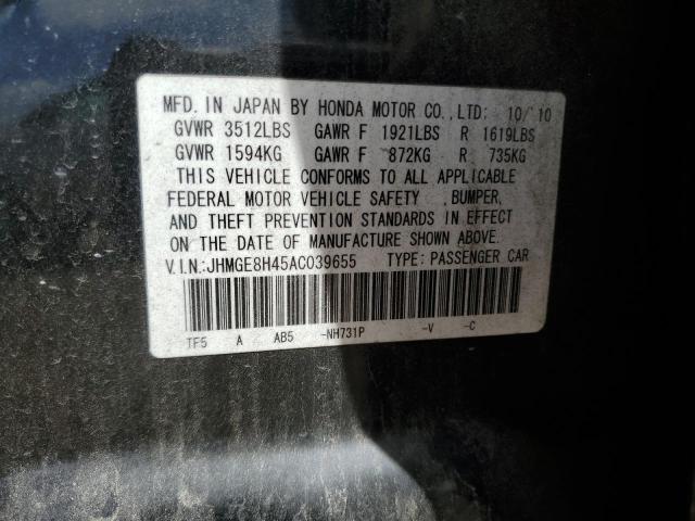 Photo 11 VIN: JHMGE8H45AC039655 - HONDA FIT 