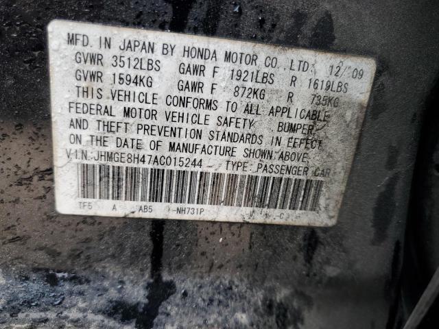 Photo 11 VIN: JHMGE8H47AC015244 - HONDA FIT 