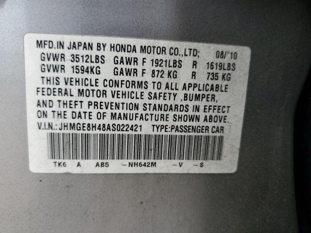 Photo 12 VIN: JHMGE8H48AS022421 - HONDA FIT 