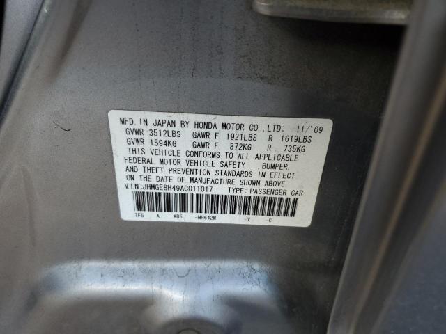 Photo 11 VIN: JHMGE8H49AC011017 - HONDA FIT 