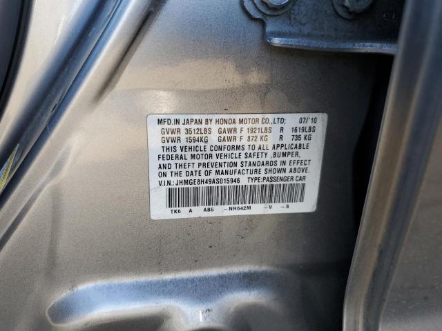 Photo 11 VIN: JHMGE8H49AS015946 - HONDA FIT 