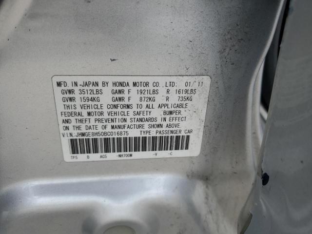 Photo 11 VIN: JHMGE8H50BC016875 - HONDA FIT SPORT 