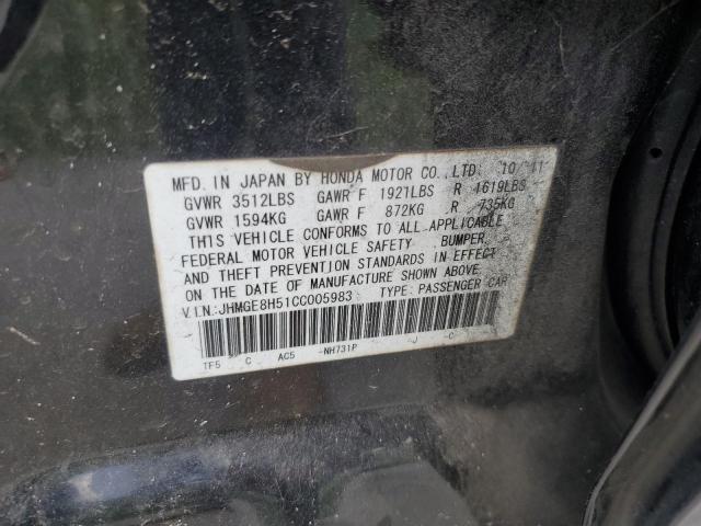 Photo 12 VIN: JHMGE8H51CC005983 - HONDA FIT 