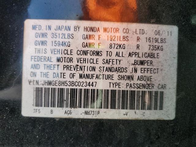 Photo 11 VIN: JHMGE8H53BC023447 - HONDA FIT 