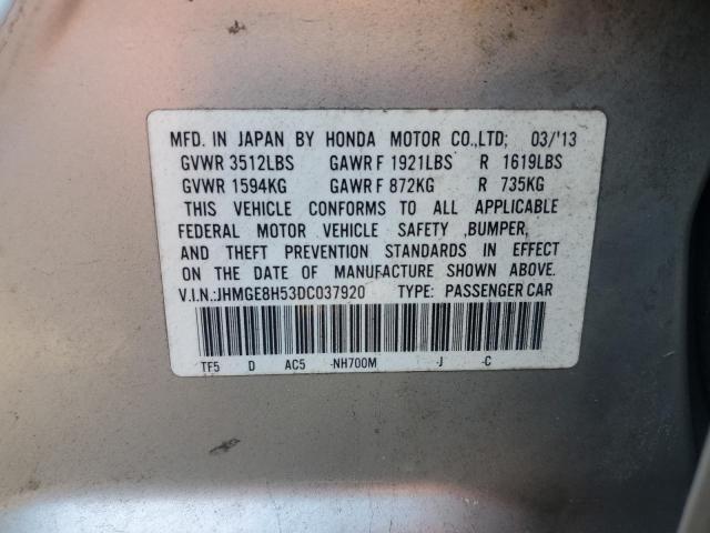 Photo 12 VIN: JHMGE8H53DC037920 - HONDA FIT SPORT 