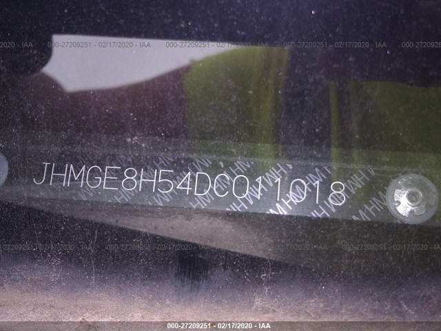 Photo 8 VIN: JHMGE8H54DC011018 - HONDA FIT 