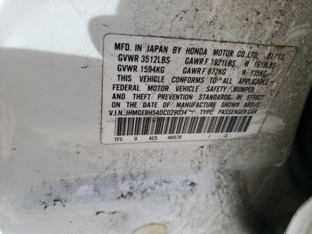 Photo 9 VIN: JHMGE8H54DC029034 - HONDA FIT SPORT 