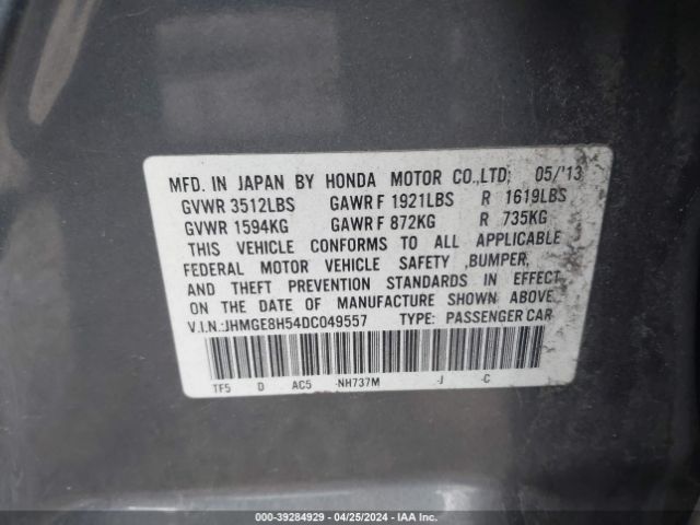 Photo 8 VIN: JHMGE8H54DC049557 - HONDA FIT 