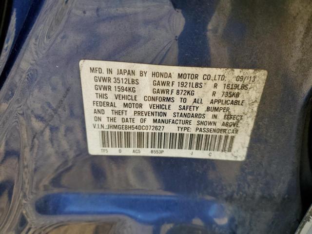 Photo 12 VIN: JHMGE8H54DC072627 - HONDA FIT SPORT 