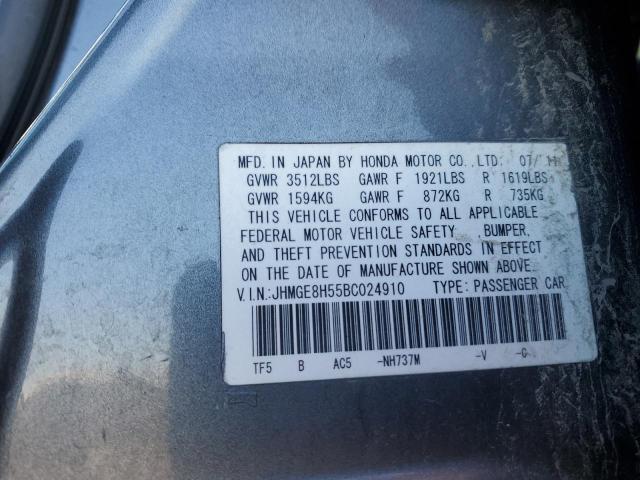 Photo 12 VIN: JHMGE8H55BC024910 - HONDA FIT 