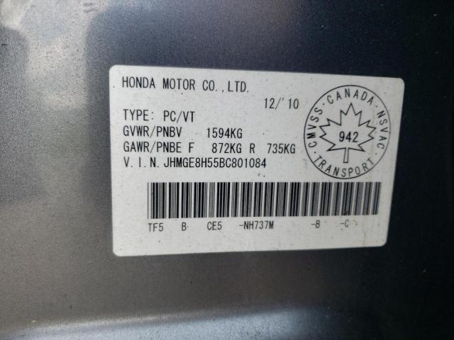 Photo 11 VIN: JHMGE8H55BC801084 - HONDA FIT 