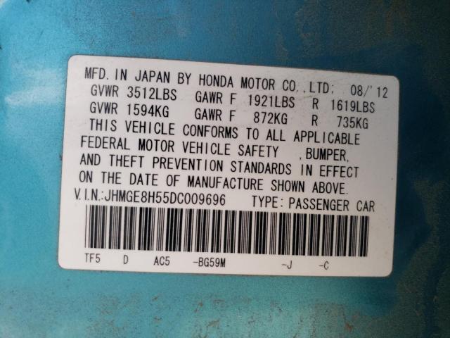 Photo 12 VIN: JHMGE8H55DC009696 - HONDA FIT SPORT 