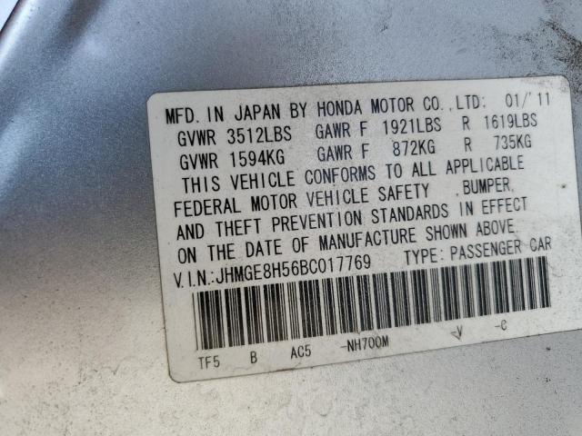 Photo 12 VIN: JHMGE8H56BC017769 - HONDA FIT SPORT 