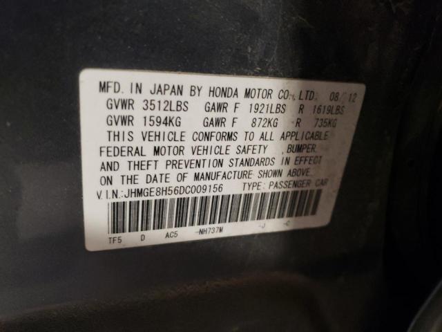 Photo 11 VIN: JHMGE8H56DC009156 - HONDA FIT SPORT 