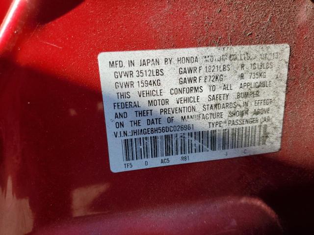 Photo 11 VIN: JHMGE8H56DC026961 - HONDA FIT SPORT 