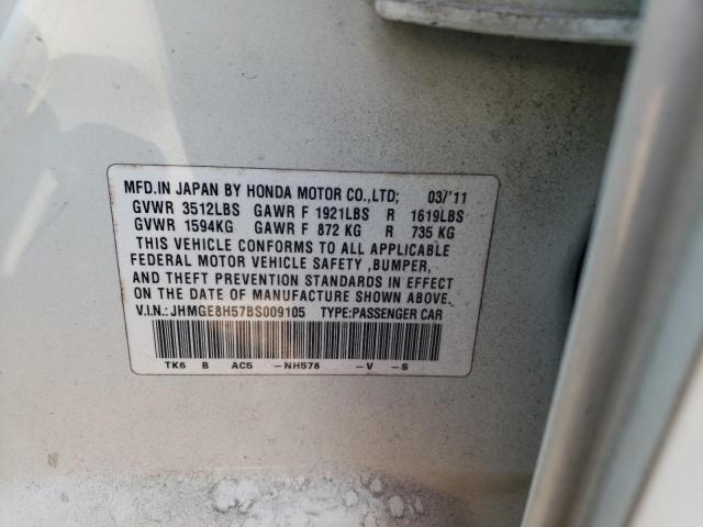 Photo 9 VIN: JHMGE8H57BS009105 - HONDA FIT SPORT 