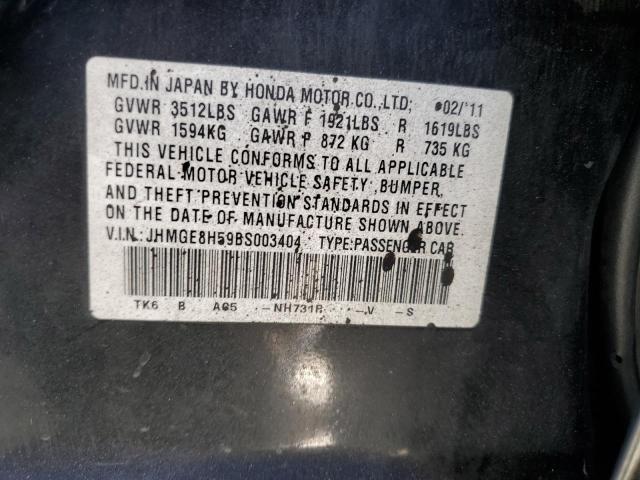 Photo 11 VIN: JHMGE8H59BS003404 - HONDA FIT 