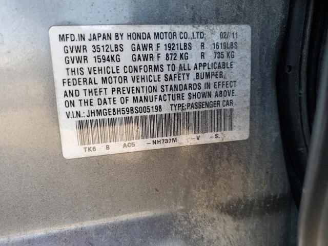 Photo 11 VIN: JHMGE8H59BS005198 - HONDA FIT SPORT 