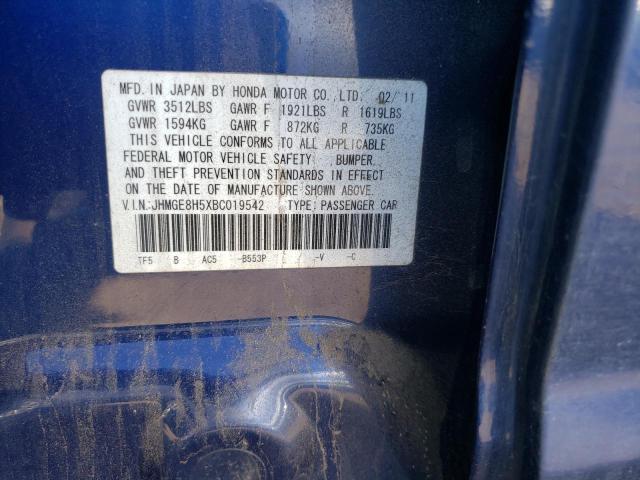 Photo 12 VIN: JHMGE8H5XBC019542 - HONDA FIT 