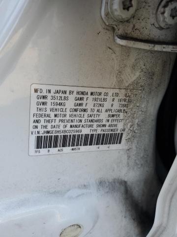 Photo 11 VIN: JHMGE8H5XBC025969 - HONDA FIT SPORT 