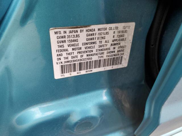 Photo 11 VIN: JHMGE8H5XDC022055 - HONDA FIT 