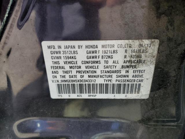 Photo 9 VIN: JHMGE8H5XDC043312 - HONDA FIT SPORT 