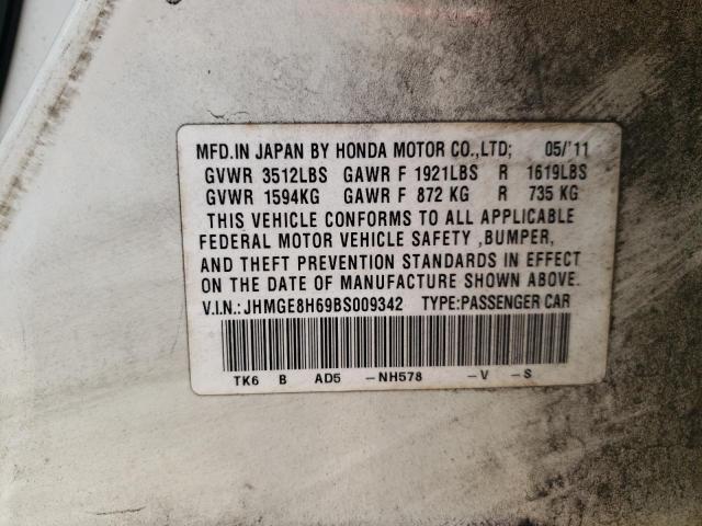 Photo 12 VIN: JHMGE8H69BS009342 - HONDA FIT SPORT 