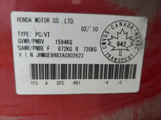 Photo 12 VIN: JHMGE8H82AC802623 - HONDA FIT 