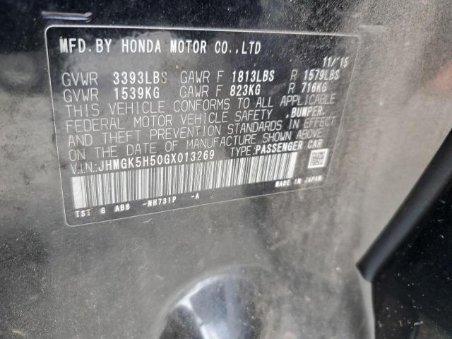 Photo 11 VIN: JHMGK5H50GX013269 - HONDA FIT 