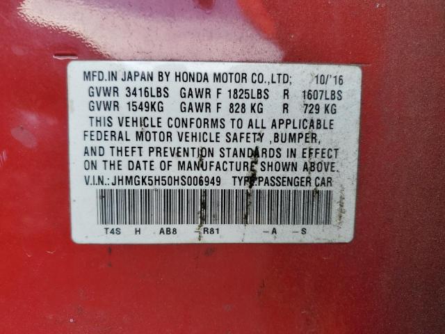 Photo 11 VIN: JHMGK5H50HS006949 - HONDA FIT 