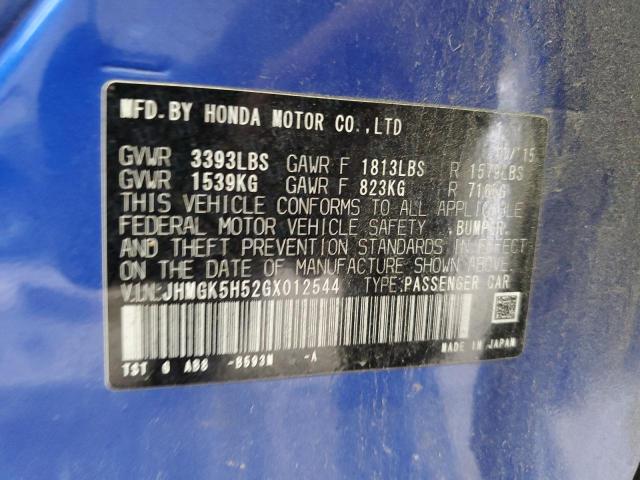 Photo 11 VIN: JHMGK5H52GX012544 - HONDA FIT LX 