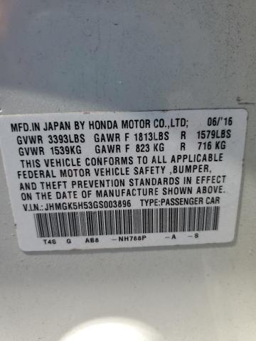 Photo 11 VIN: JHMGK5H53GS003896 - HONDA FIT LX 