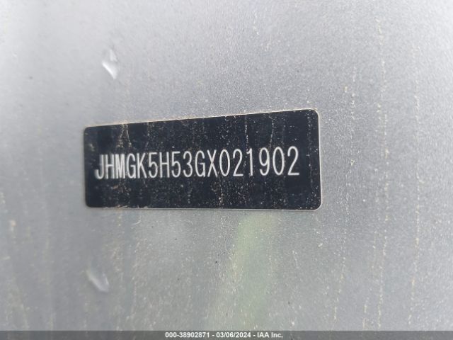 Photo 8 VIN: JHMGK5H53GX021902 - HONDA FIT 