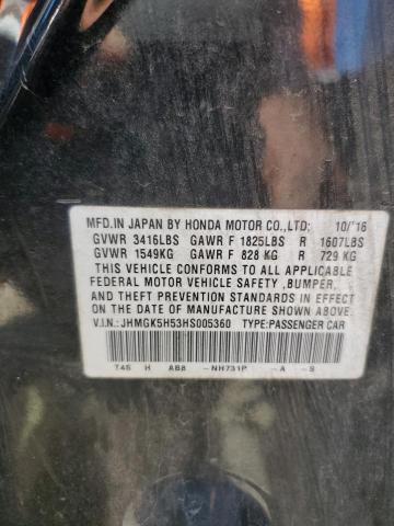 Photo 9 VIN: JHMGK5H53HS005360 - HONDA FIT LX 