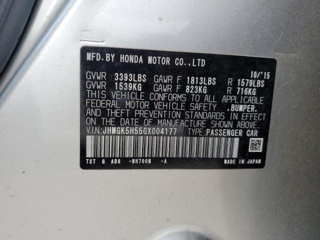 Photo 12 VIN: JHMGK5H55GX004177 - HONDA FIT 