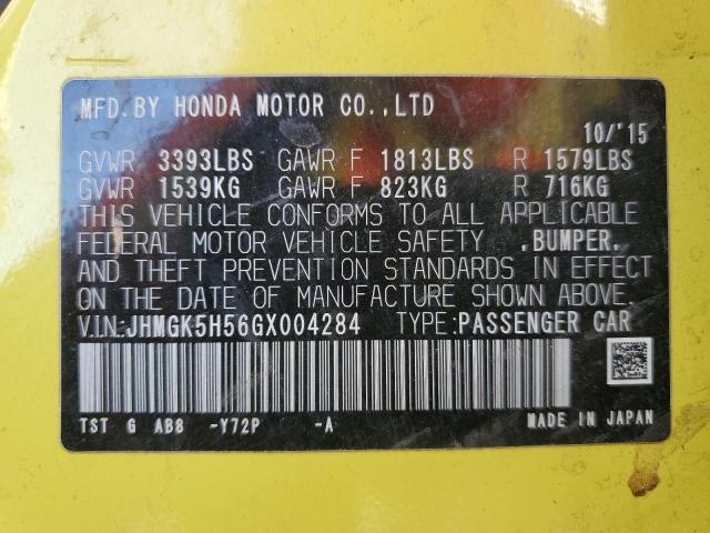 Photo 13 VIN: JHMGK5H56GX004284 - HONDA FIT LX 