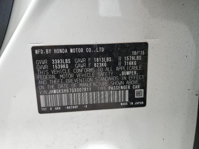 Photo 11 VIN: JHMGK5H57GX007811 - HONDA FIT LX 