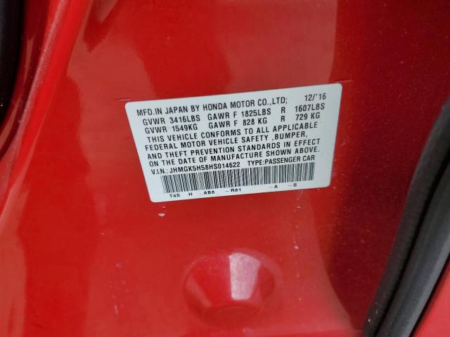 Photo 11 VIN: JHMGK5H58HS014622 - HONDA FIT LX 