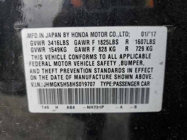 Photo 12 VIN: JHMGK5H58HS019707 - HONDA FIT LX 