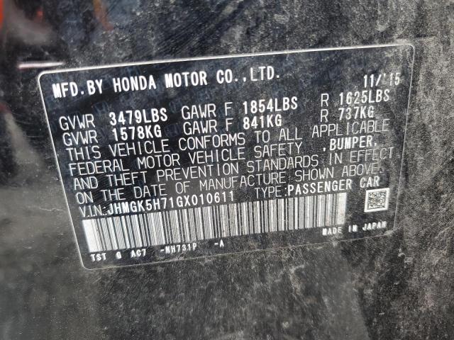 Photo 11 VIN: JHMGK5H71GX010611 - HONDA FIT EX 