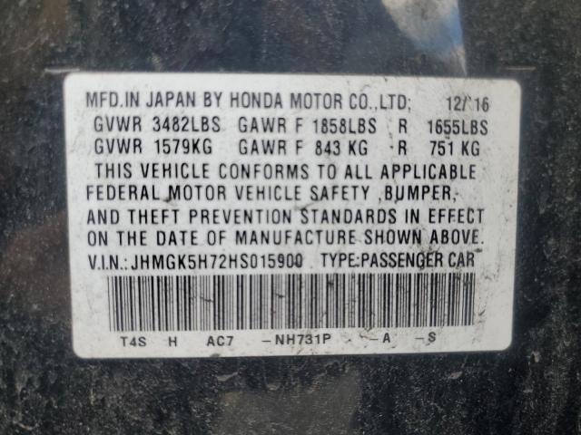 Photo 11 VIN: JHMGK5H72HS015900 - HONDA FIT EX 