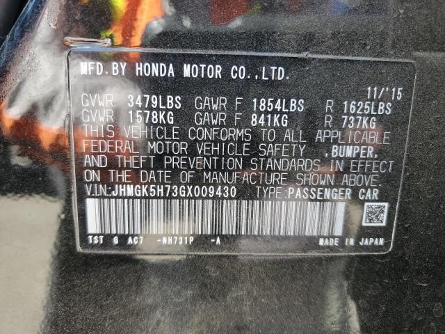 Photo 11 VIN: JHMGK5H73GX009430 - HONDA FIT EX 