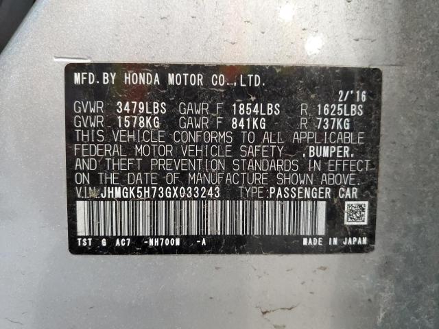 Photo 11 VIN: JHMGK5H73GX033243 - HONDA FIT EX 