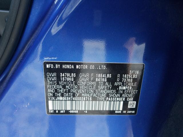 Photo 9 VIN: JHMGK5H74GX028715 - HONDA FIT EX 