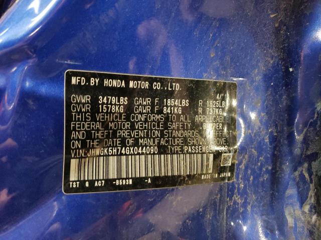 Photo 11 VIN: JHMGK5H74GX044090 - HONDA FIT EX 