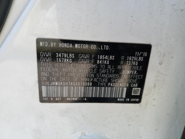 Photo 11 VIN: JHMGK5H76GX015089 - HONDA FIT EX 