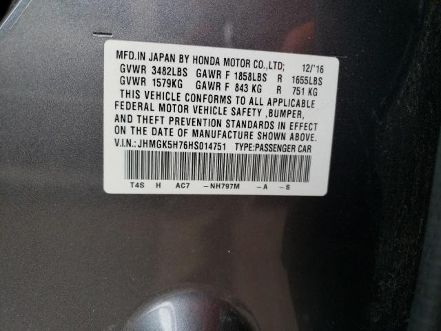 Photo 11 VIN: JHMGK5H76HS014751 - HONDA FIT 