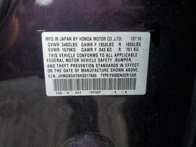 Photo 12 VIN: JHMGK5H76HS017665 - HONDA FIT EX 